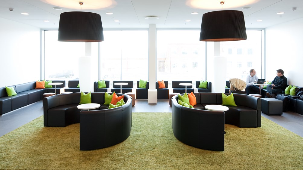 Lobby im Wakeup Copenhagen in der Carsten Niebuhrs Gade